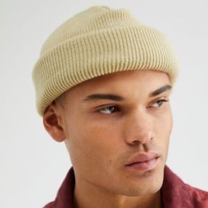 Light greenish color short roll knit beanie - New With Tags! Never been worn